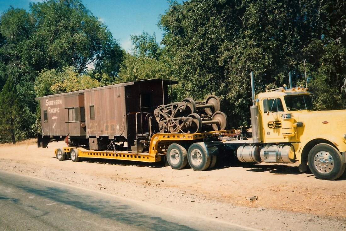 caboose on huge truck